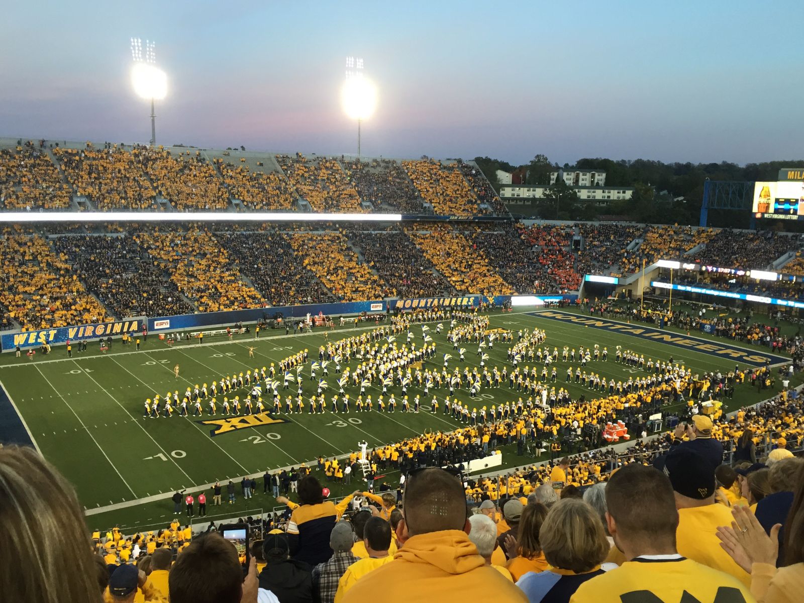 section 214, row 17 seat view  - mountaineer field