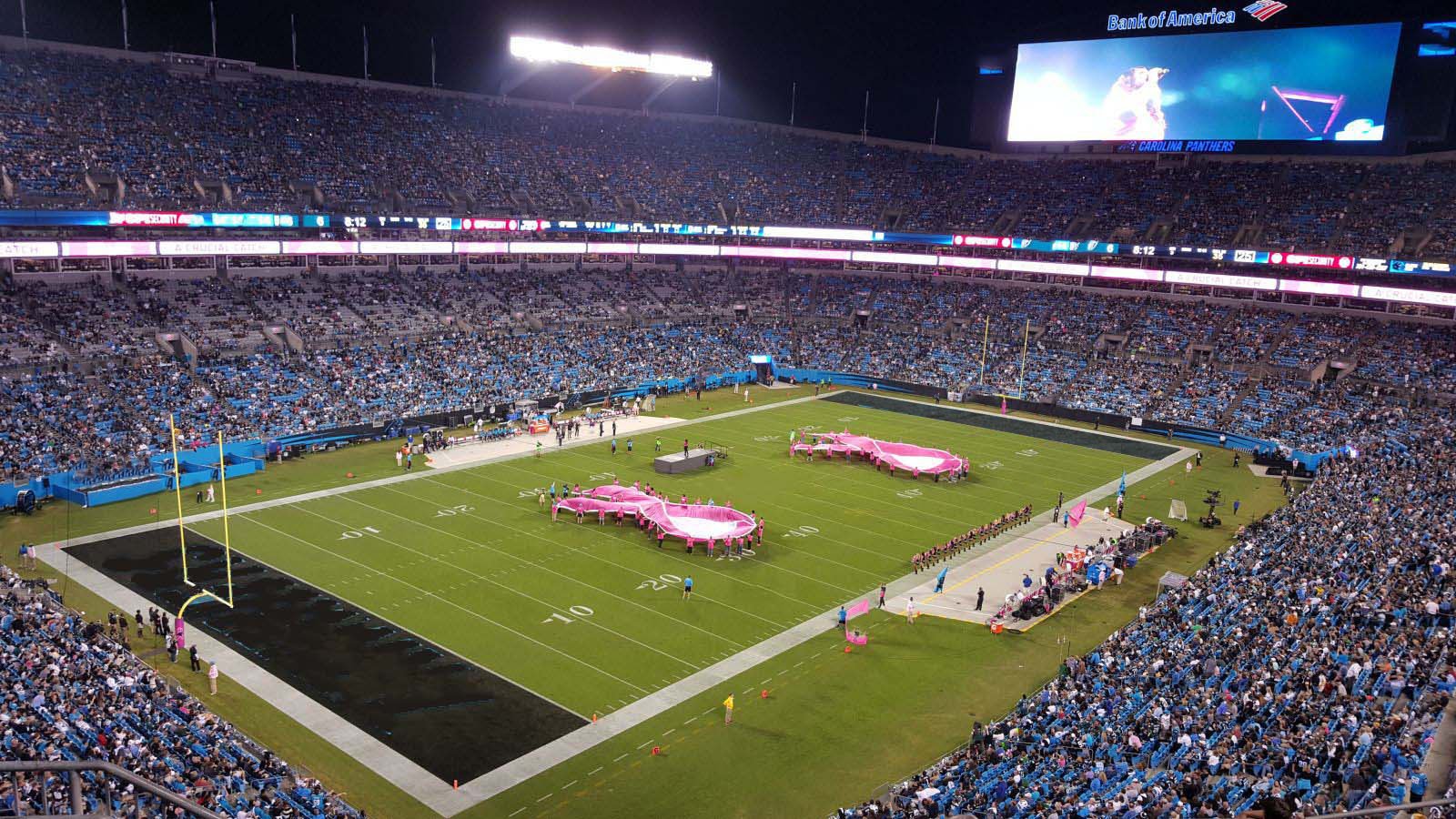 section 522, row 5 seat view  for football - bank of america stadium