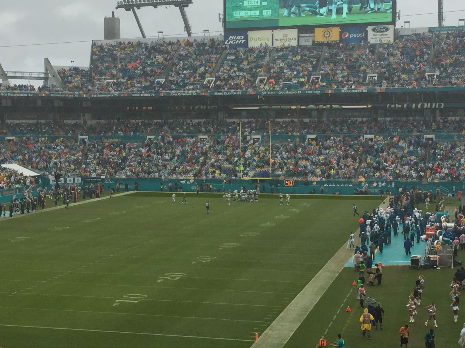 section 201, row 6 seat view  for football - hard rock stadium