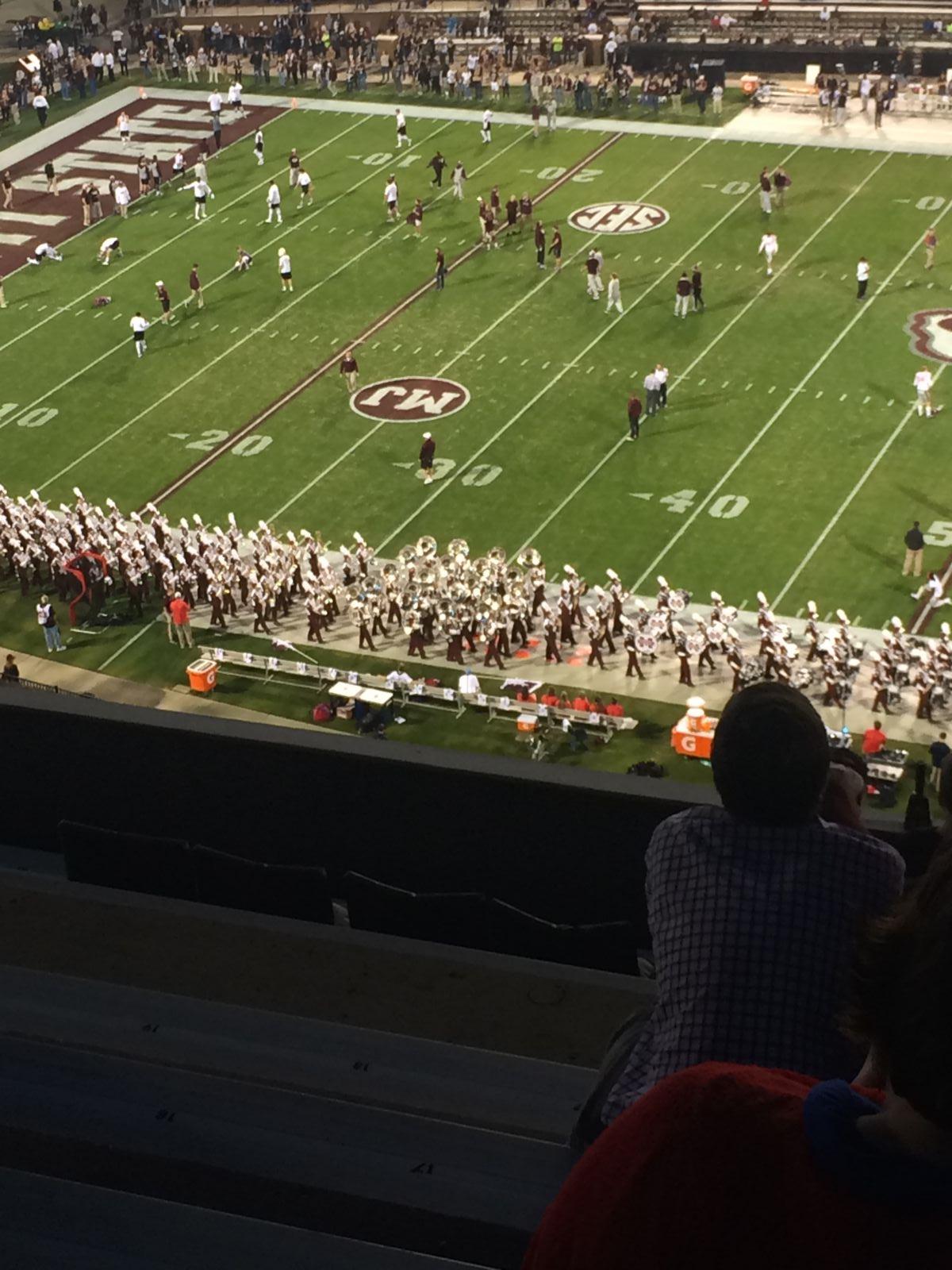 section 335, row 9 seat view  - davis wade stadium