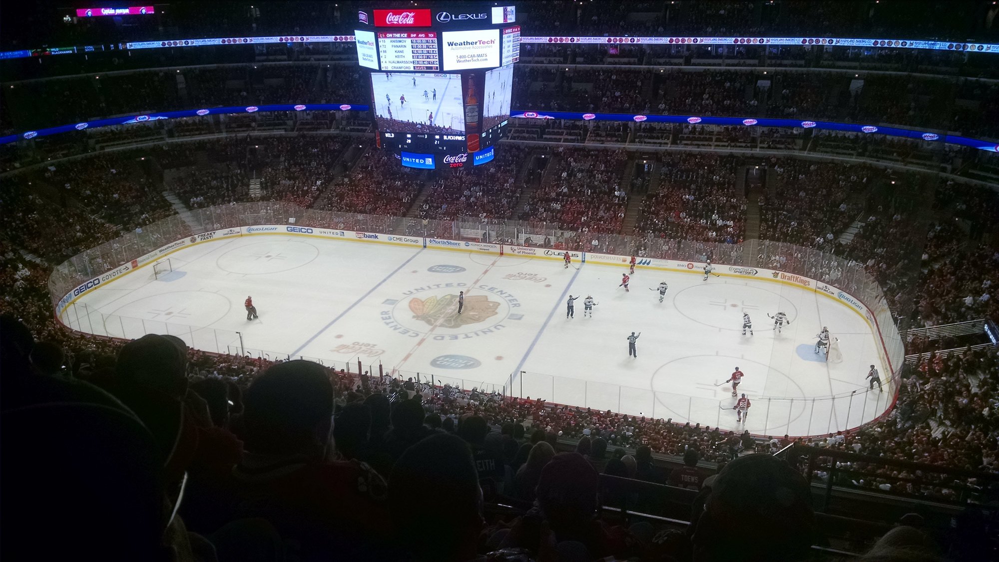 section 333, row 12 seat view  for hockey - united center