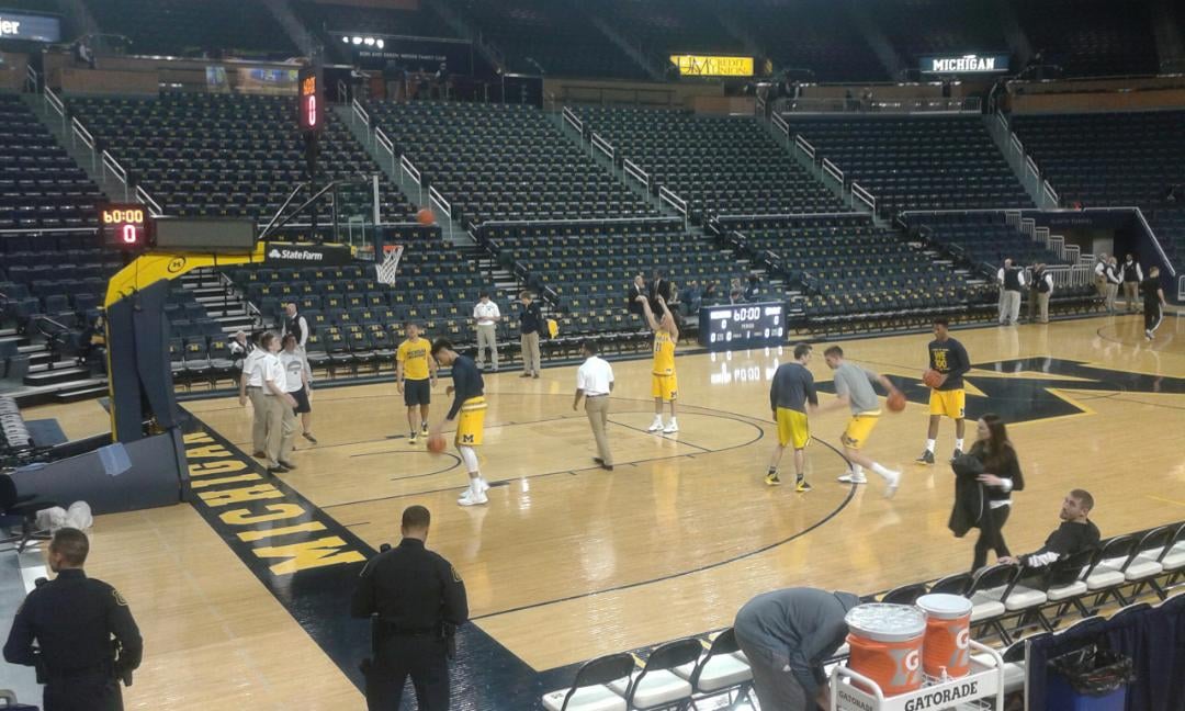 section 122, row 12 seat view  - crisler center