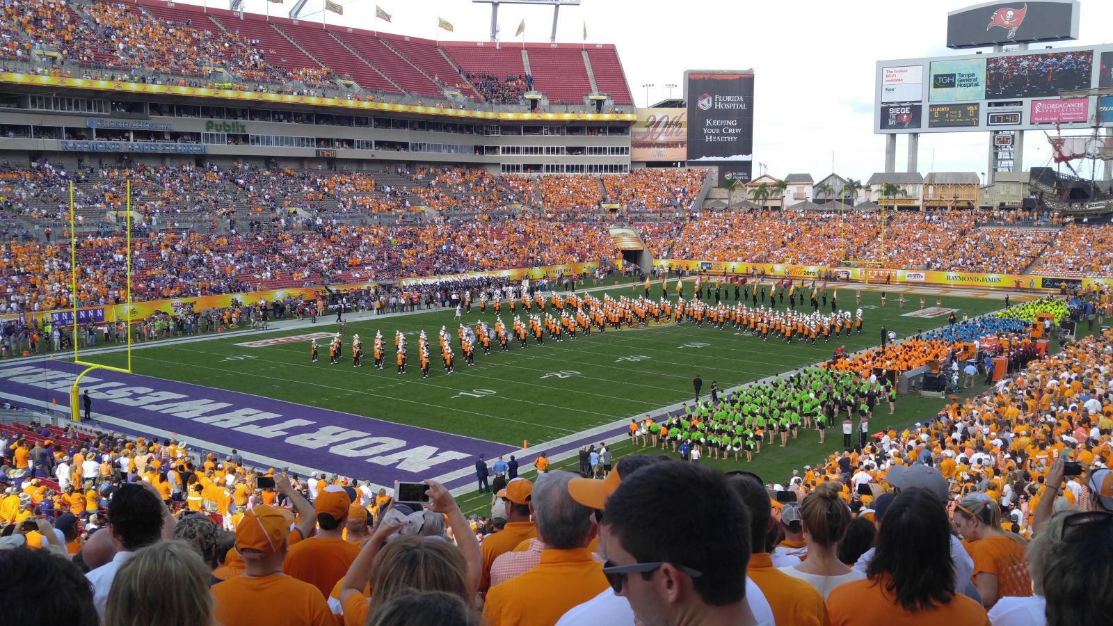 halftime at a bowl game