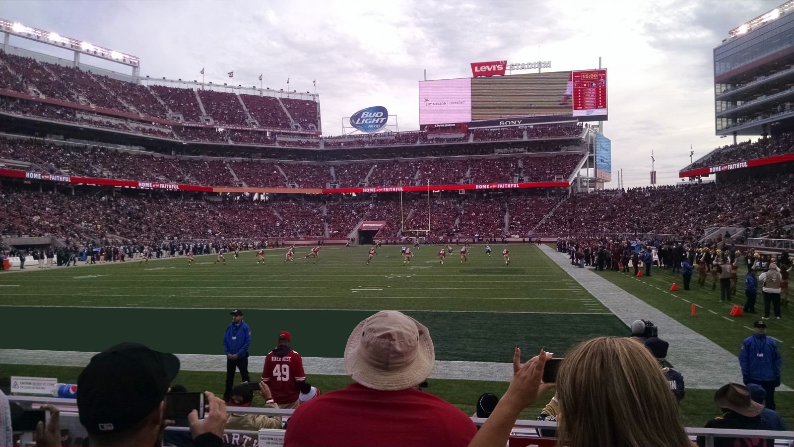 section 101, row 3 seat view  - levi