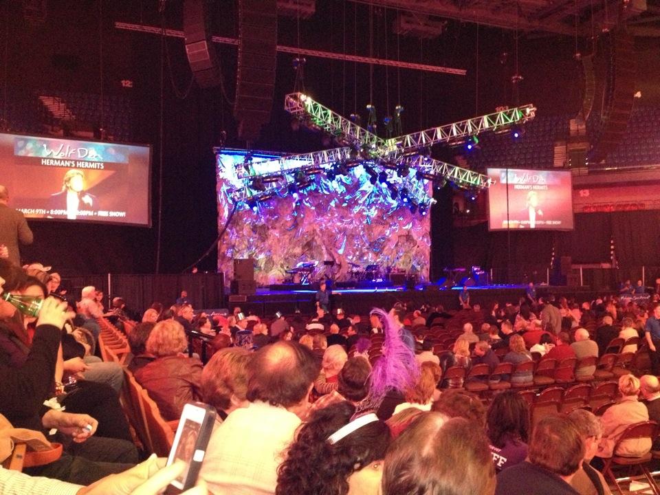section 24, row f seat view  for concert - mohegan sun arena