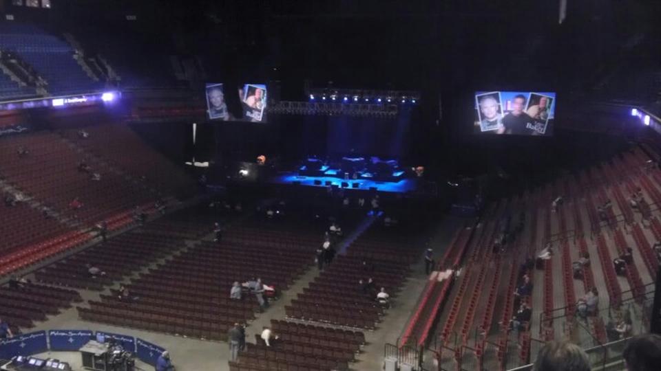 section 110 seat view  for concert - mohegan sun arena