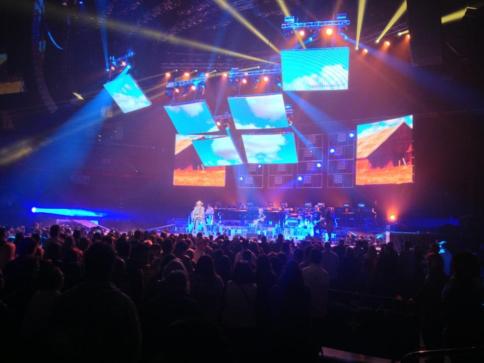 view from Mohegan Sun Arena Floor seats