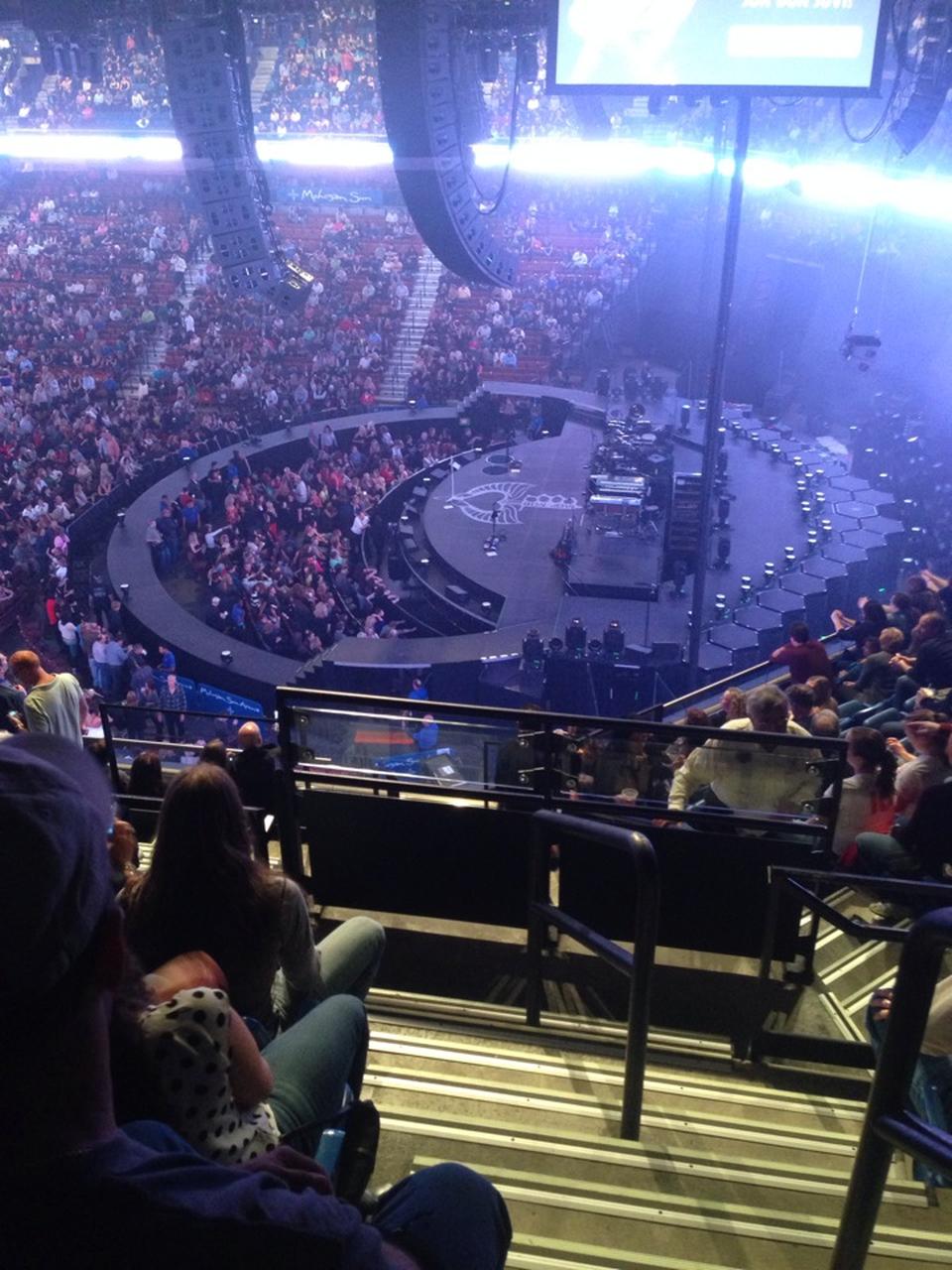 section 105, row k seat view  for concert - mohegan sun arena