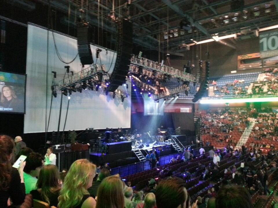 section 25 seat view  for concert - mohegan sun arena