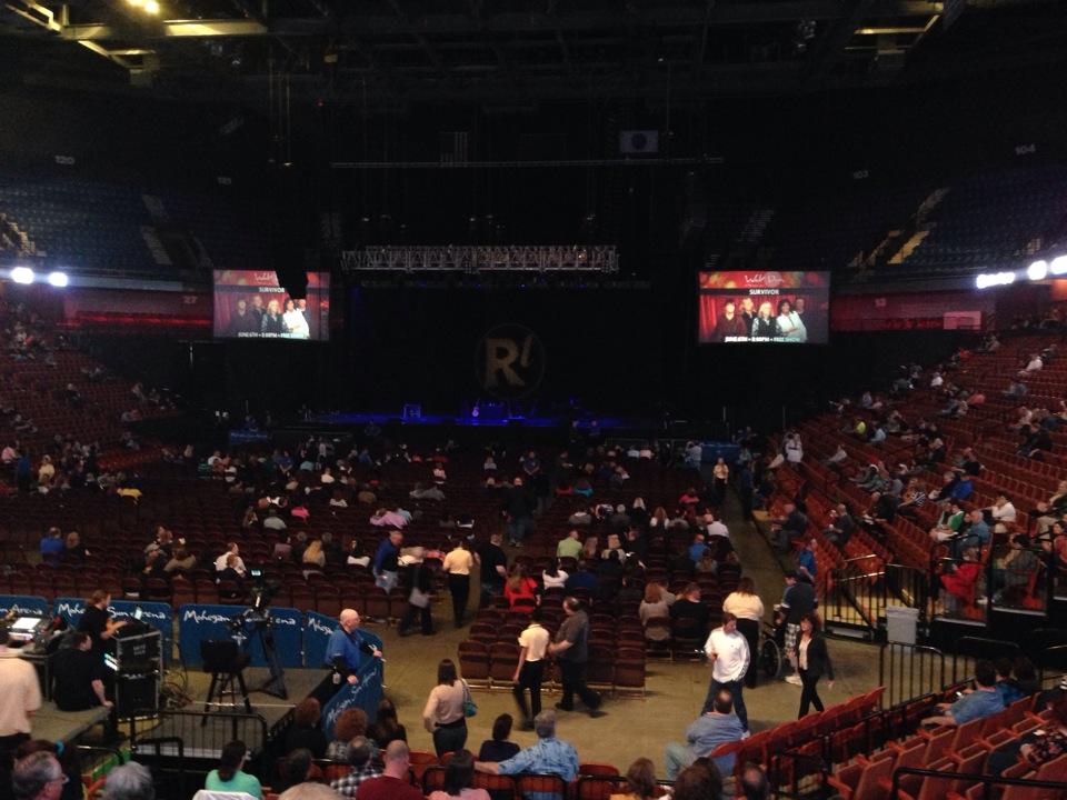 head-on concert view at Mohegan Sun Arena