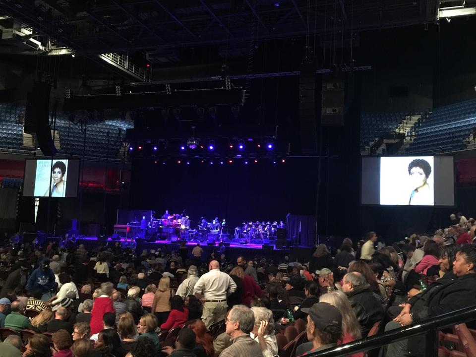 section 17, row j seat view  for concert - mohegan sun arena