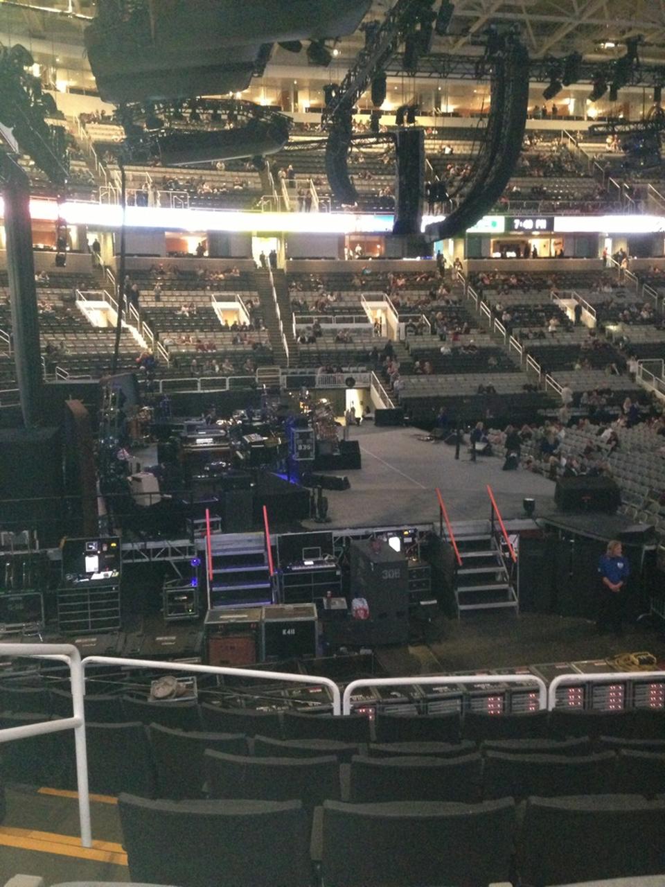 section 117, row 15 seat view  for concert - sap center