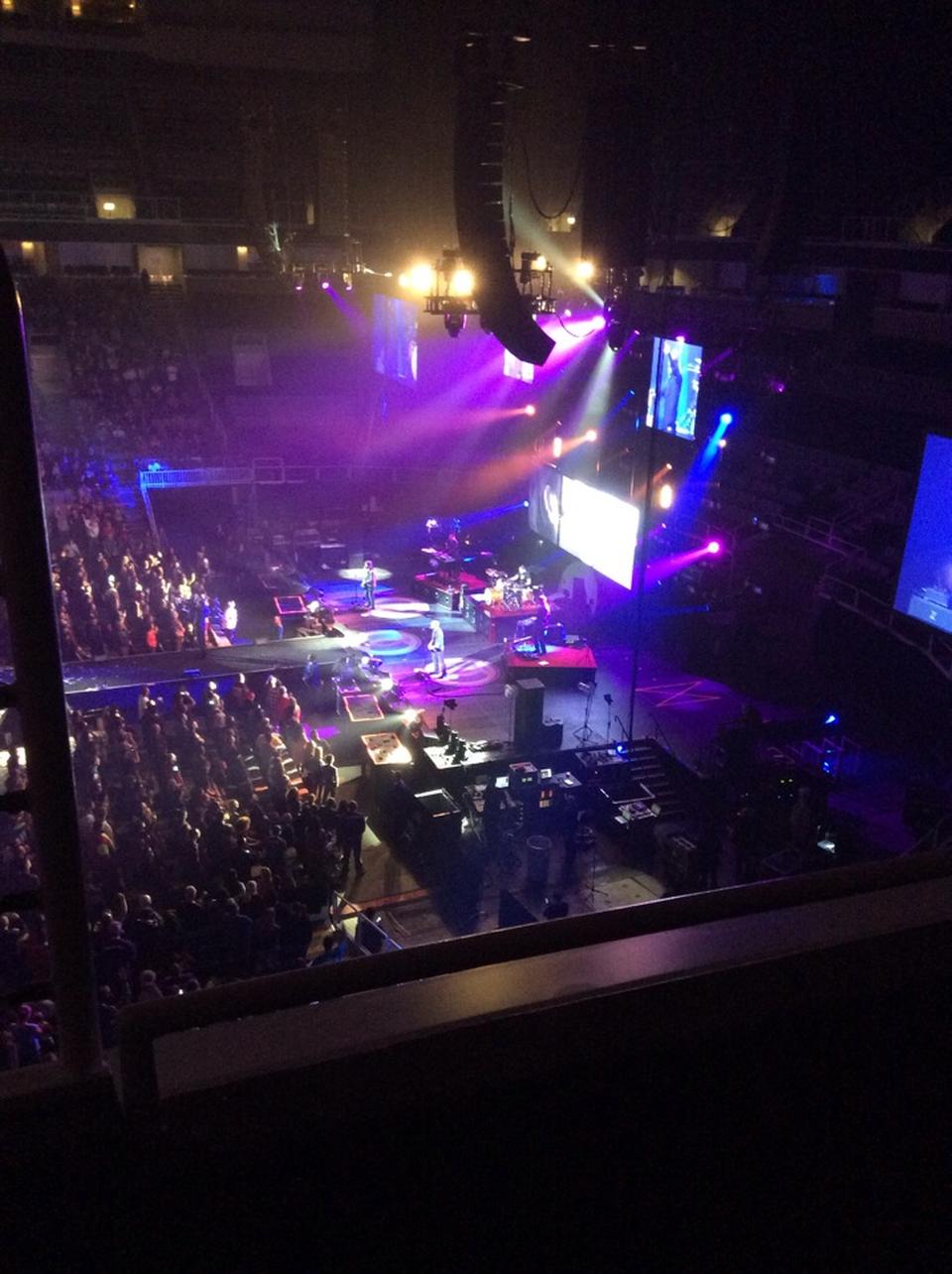 section 228, row 1 seat view  for concert - sap center