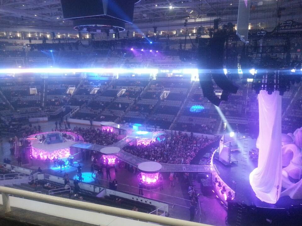 section 227, row 1 seat view  for concert - sap center