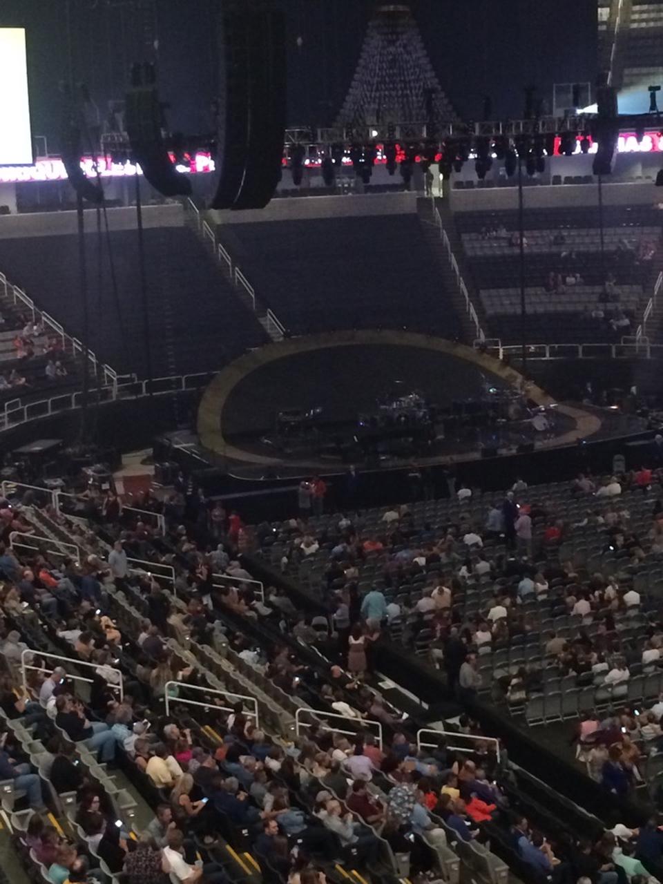section 213, row 1 seat view  for concert - sap center