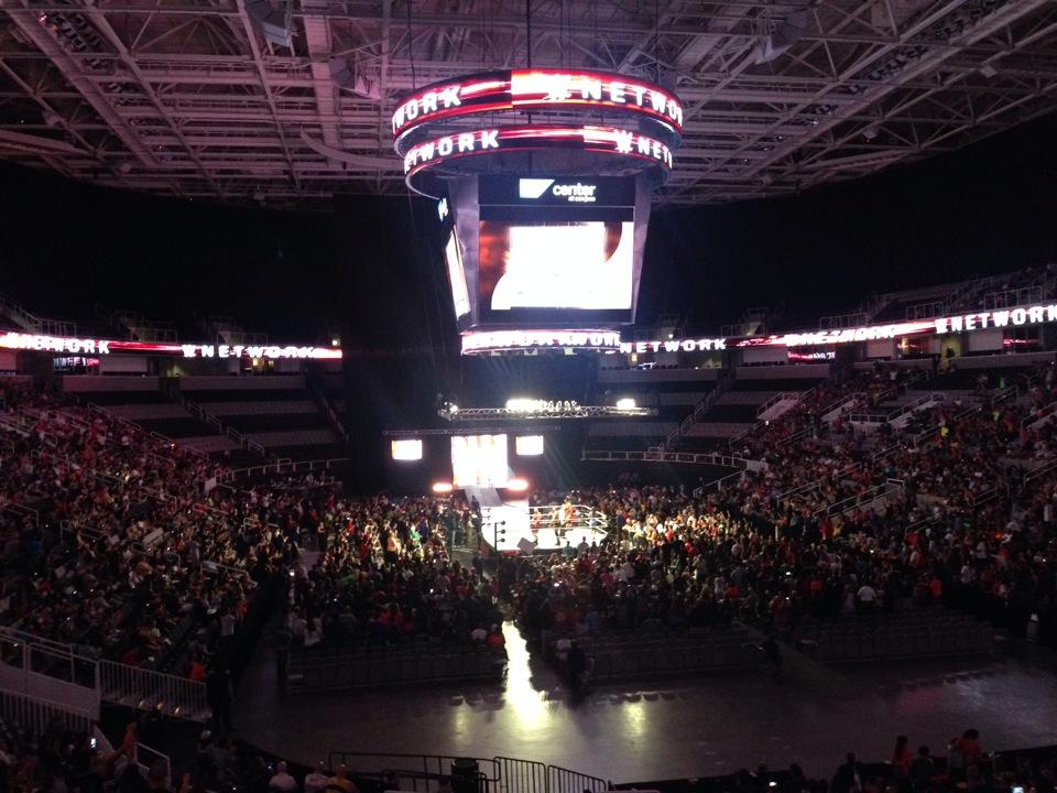 head-on concert view at SAP Center