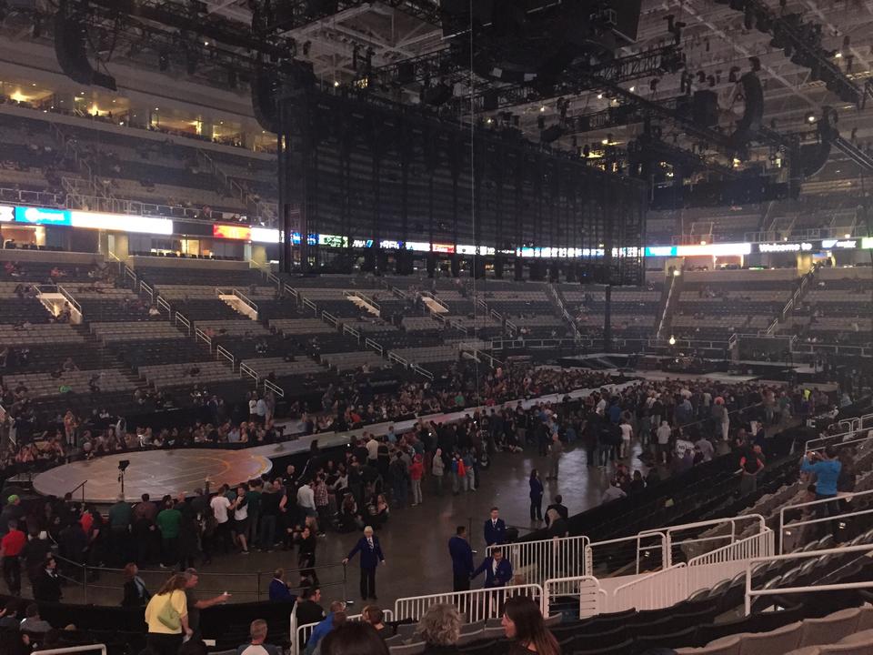 section 104, row 16 seat view  for concert - sap center