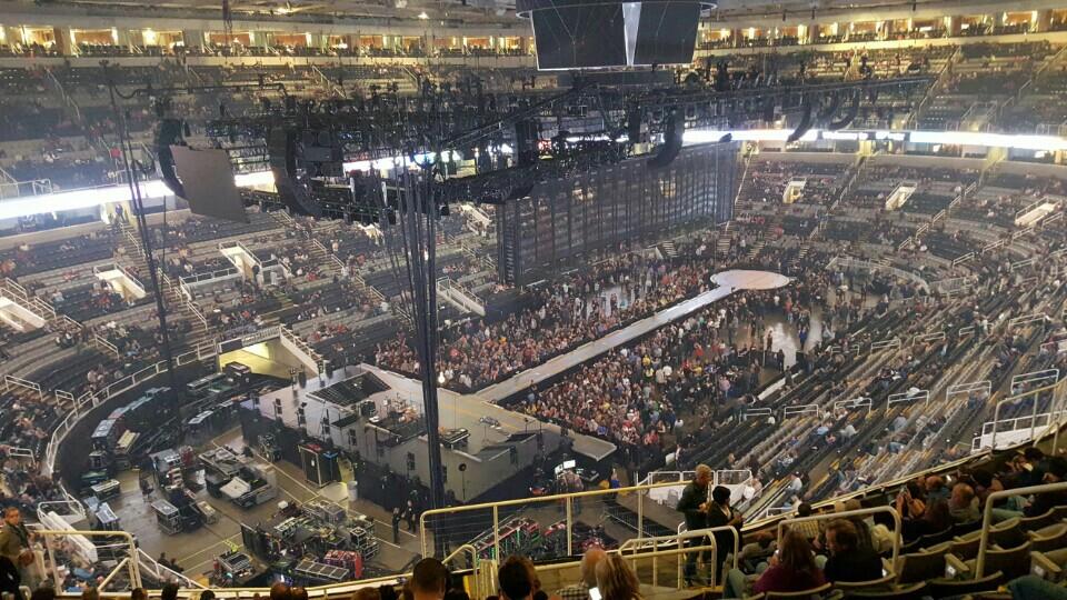 section 219, row 14 seat view  for concert - sap center