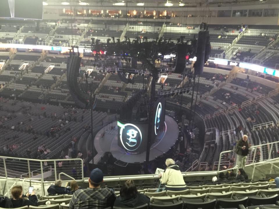 section 225, row 11 seat view  for concert - sap center