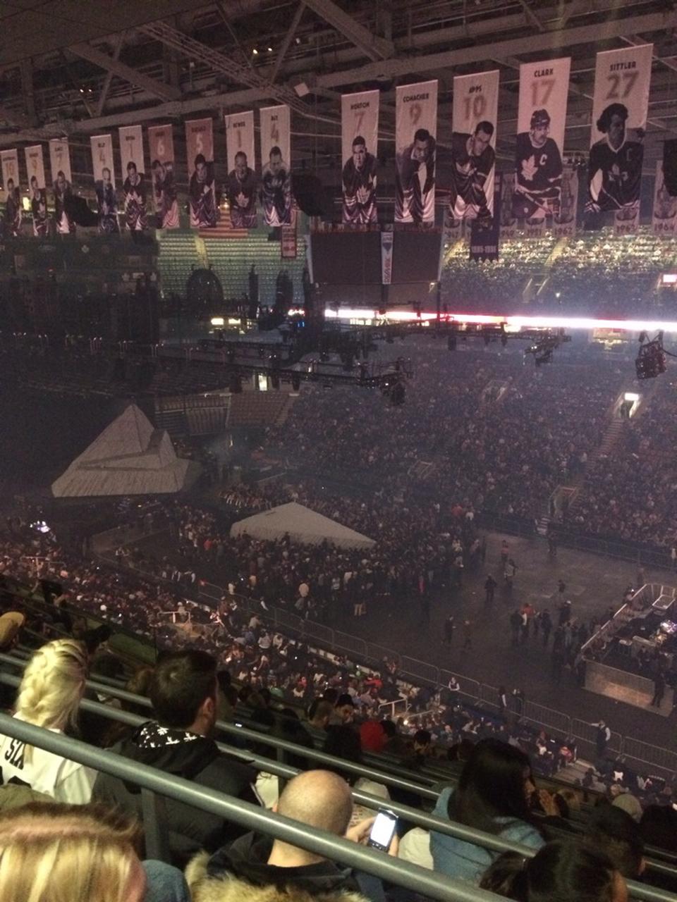 section 307, row 18 seat view  for concert - scotiabank arena