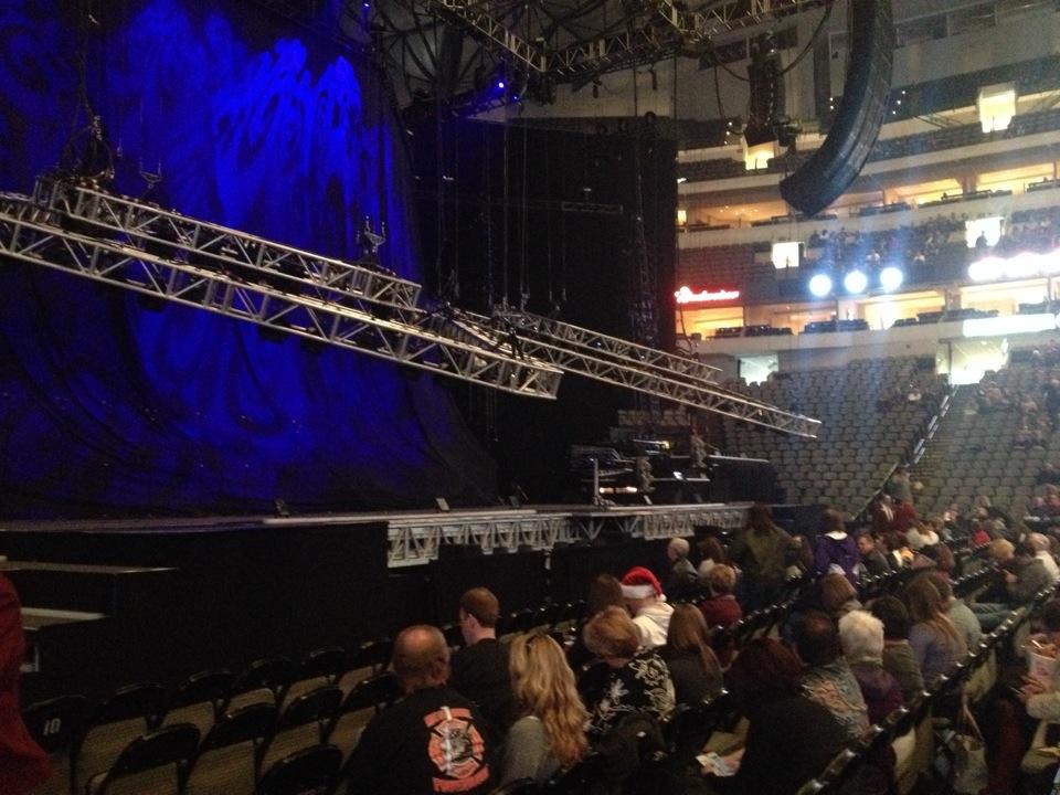 floor 10, row g seat view for concert - american airlines center