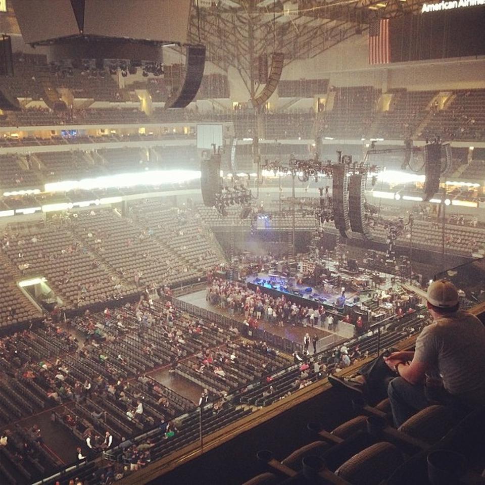 section 311, row c seat view  for concert - american airlines center