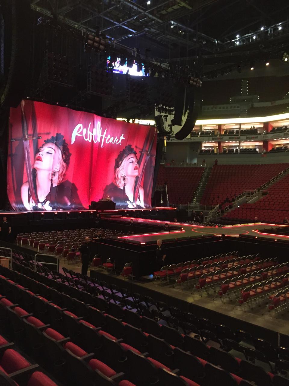 section 116, row h seat view  for concert - kfc yum! center