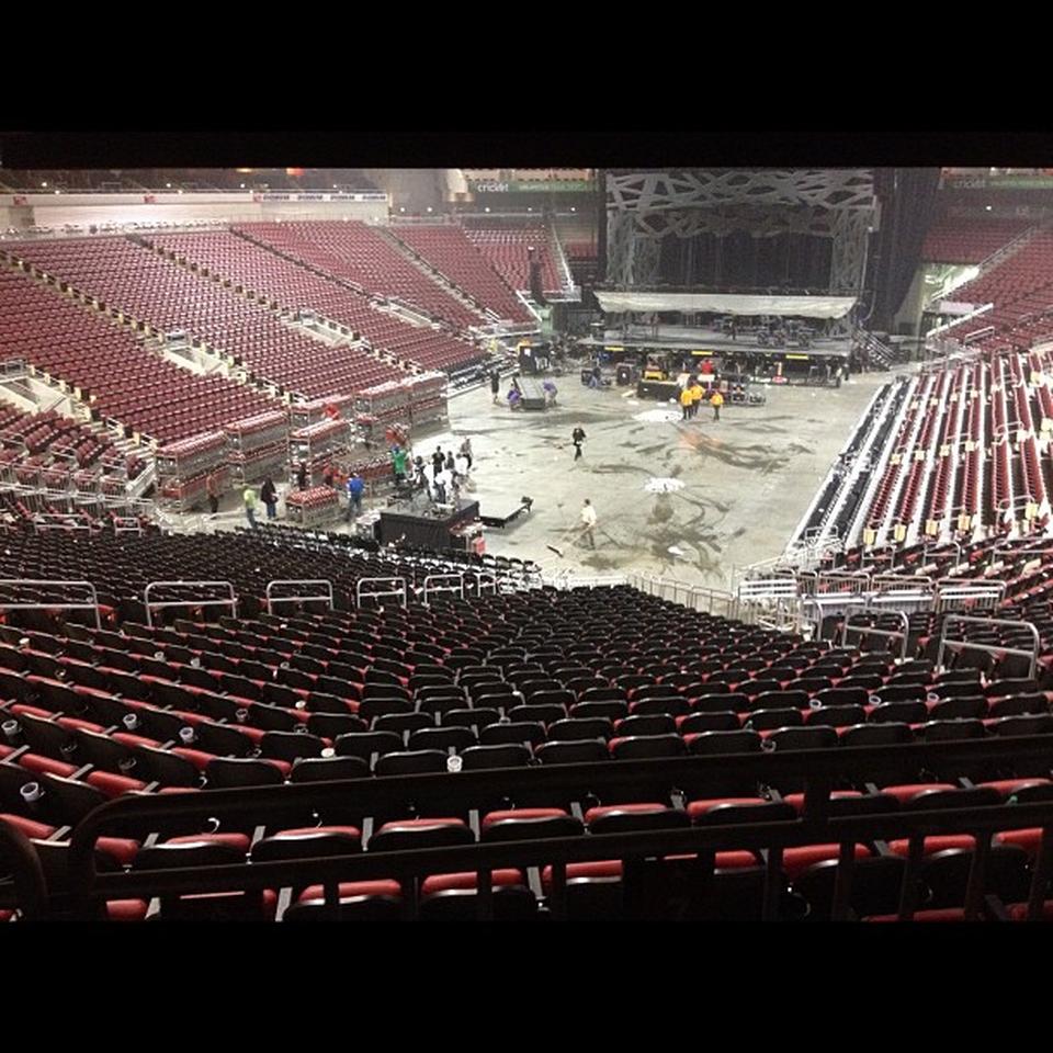 section 110, row hh seat view  for concert - kfc yum! center