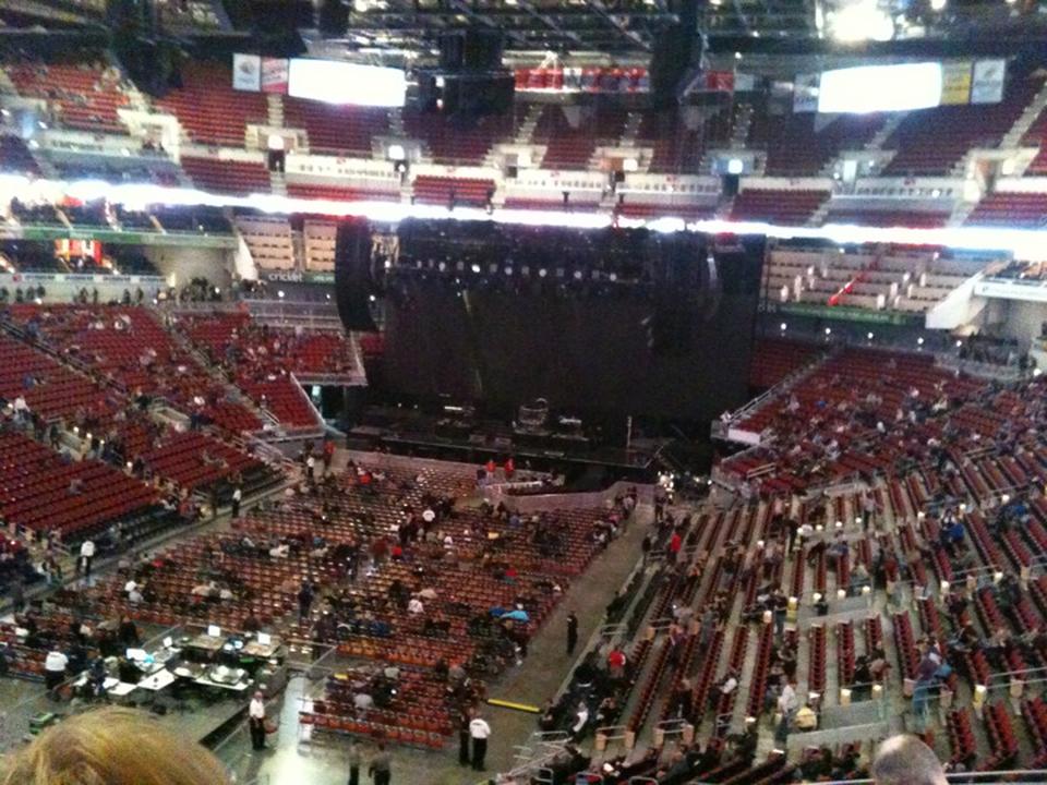 section 209 seat view  for concert - kfc yum! center