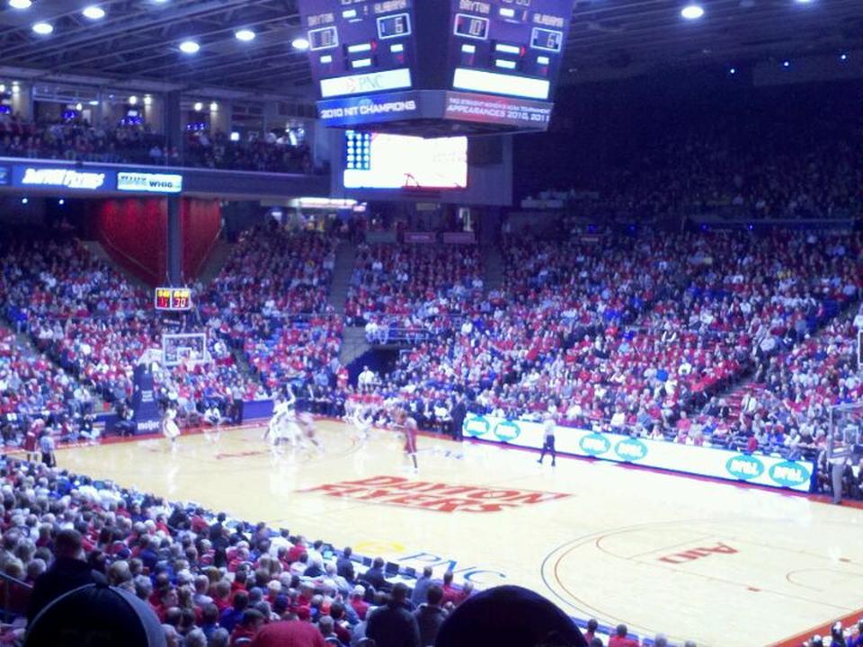 section 216 seat view  - university of dayton arena