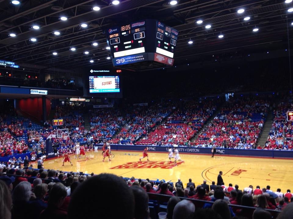 section 205 seat view  - university of dayton arena