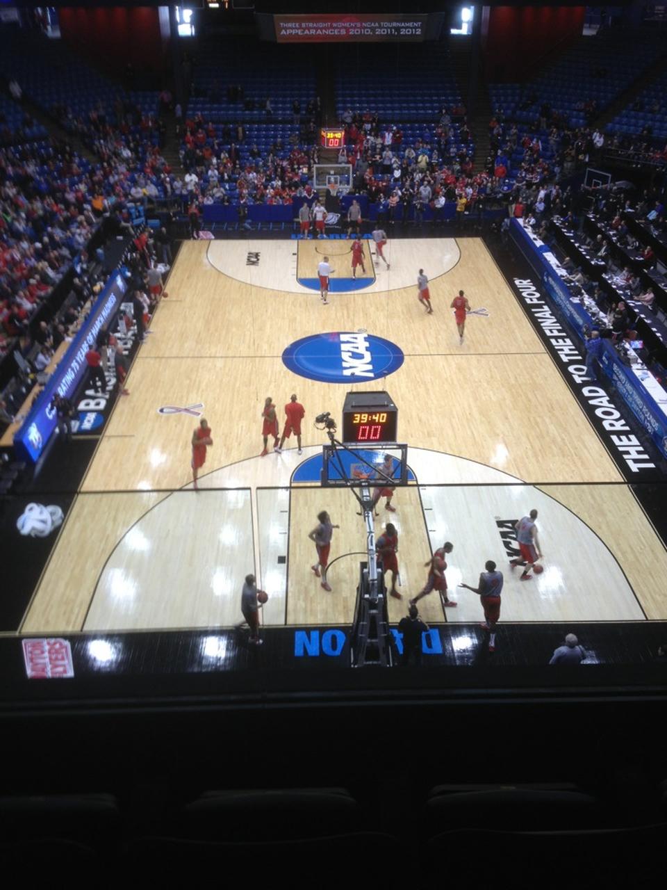 section p5 seat view  - university of dayton arena