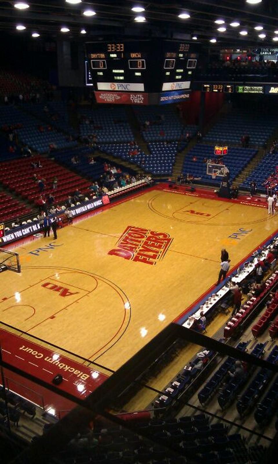 section p1 seat view  - university of dayton arena