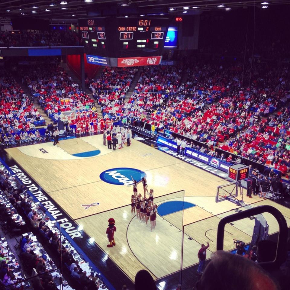 section l1 seat view  - university of dayton arena
