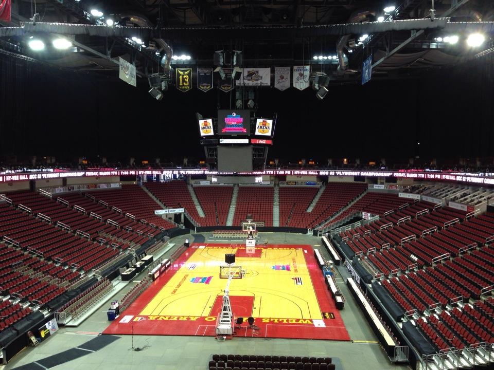 section 224 seat view  for basketball - iowa events center