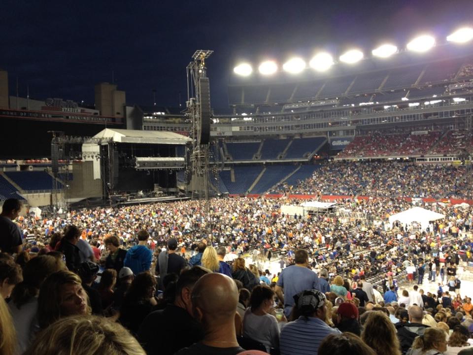 gillette stadium section 105 concert seating gillette stadium concert seating chart