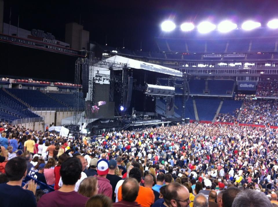 Gillette Stadium Section 111 Concert Seating Rateyourseats Com Concert Seat View For Gillette Stadium Section 111