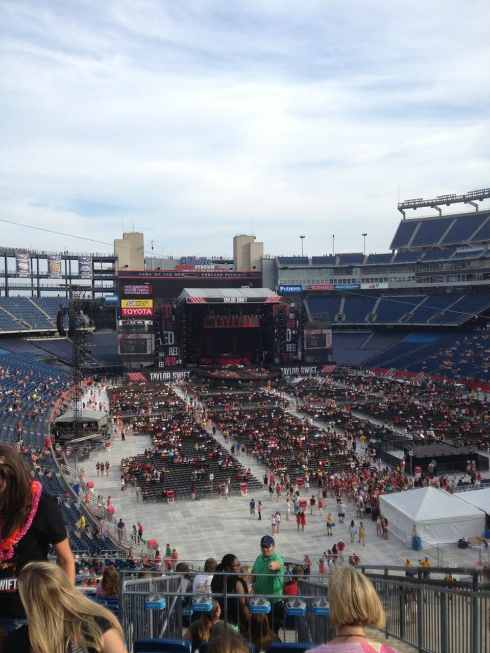 Gillette Stadium Section 201 Concert Seating