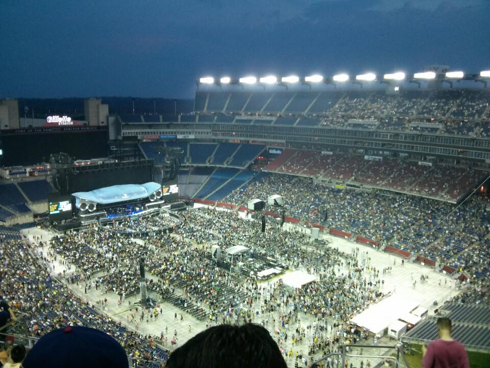 Gillette Stadium Concert Interactive Seating Chart