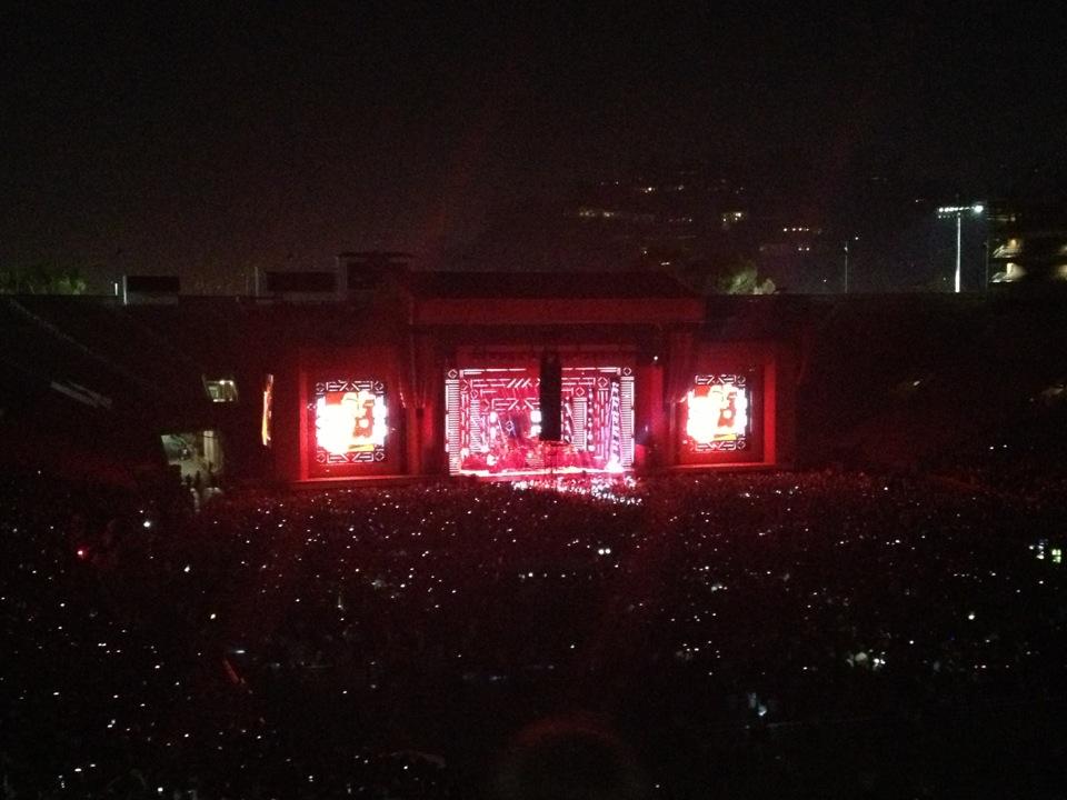 section 9 seat view  for concert - rose bowl stadium