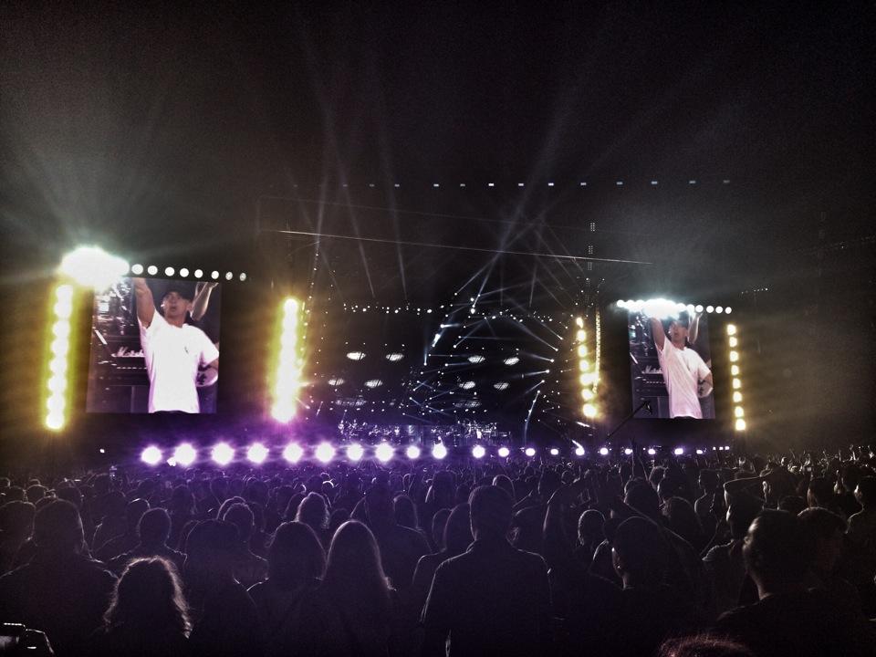 field b6 seat view  for concert - rose bowl stadium