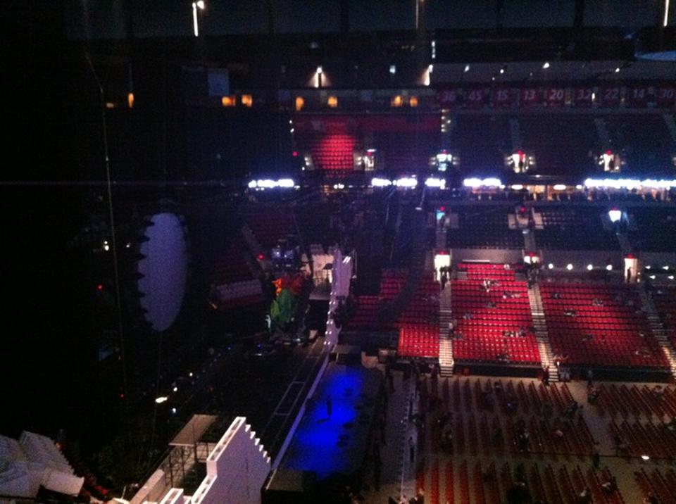 section 303, row a seat view  for concert - moda center
