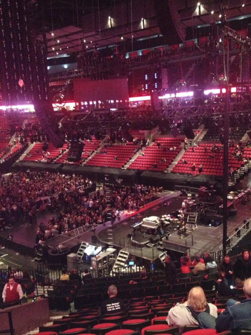 section 212 seat view  for concert - moda center (rose garden)