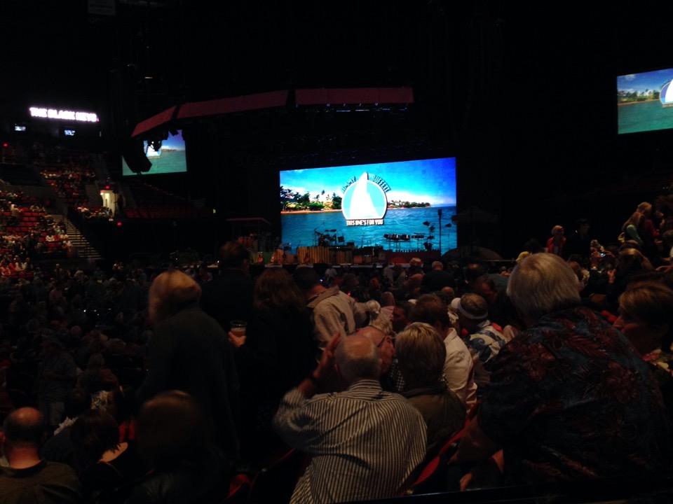 section 113, row f seat view  for concert - moda center