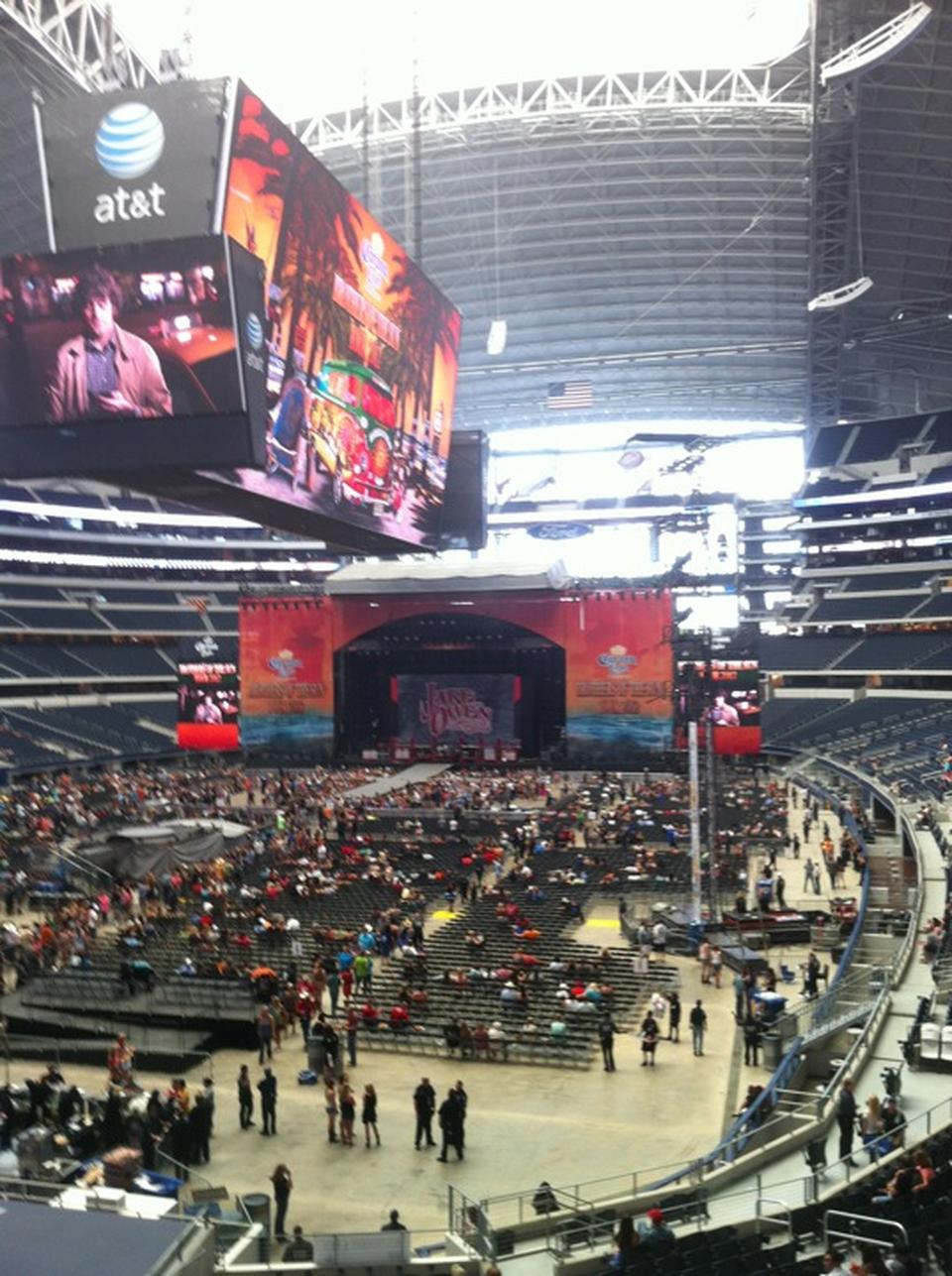 section 219 seat view  for concert - at&t stadium (cowboys stadium)