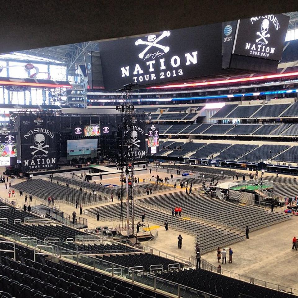section 228, row 13 seat view  for concert - at&t stadium (cowboys stadium)