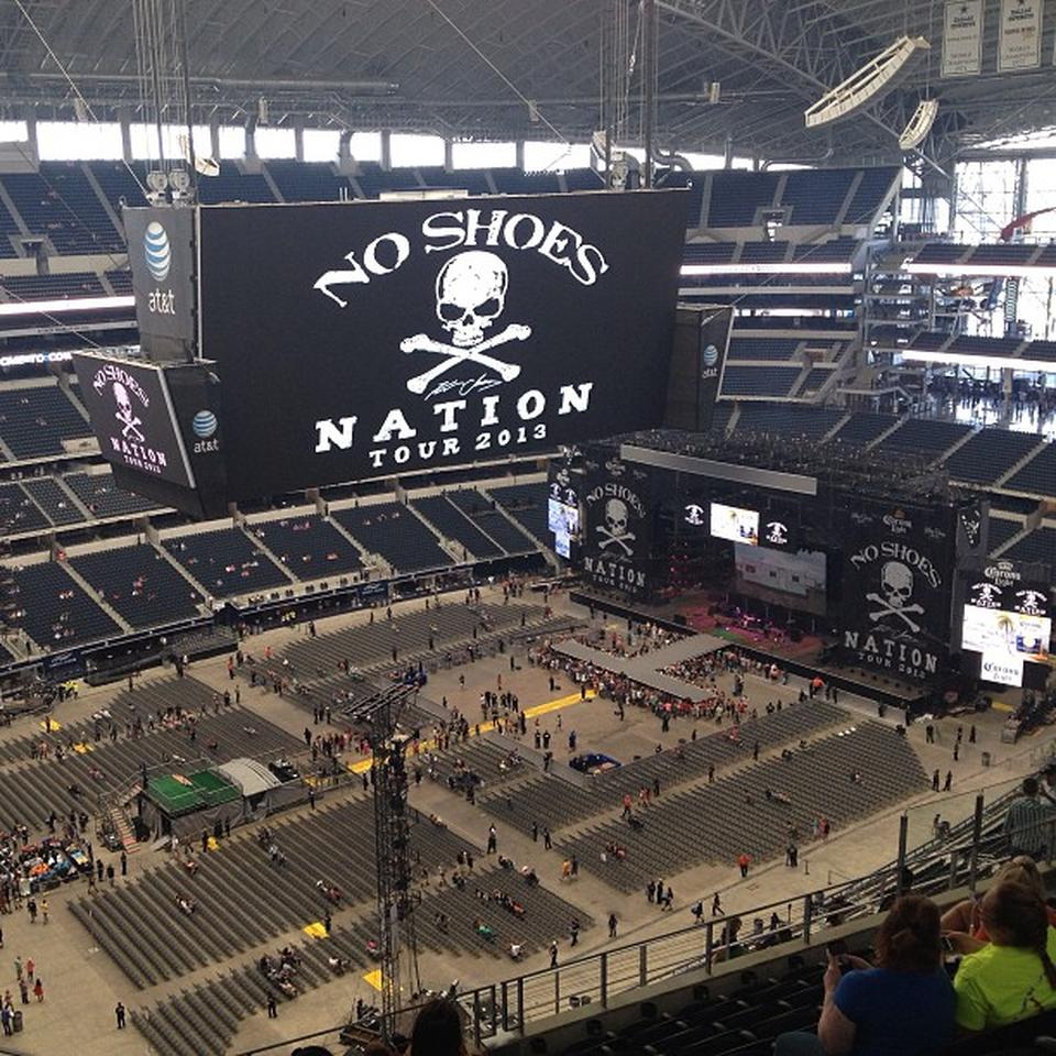 section 417, row 23 seat view  for concert - at&t stadium (cowboys stadium)