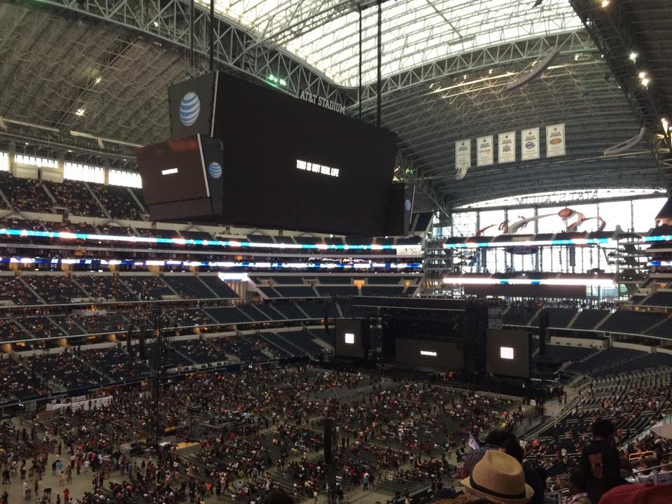 section 318 seat view  for concert - at&t stadium (cowboys stadium)