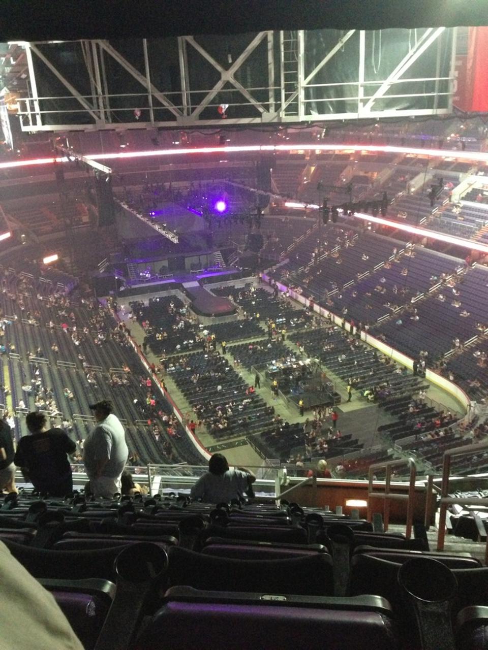 section 406, row h seat view  for concert - capital one arena