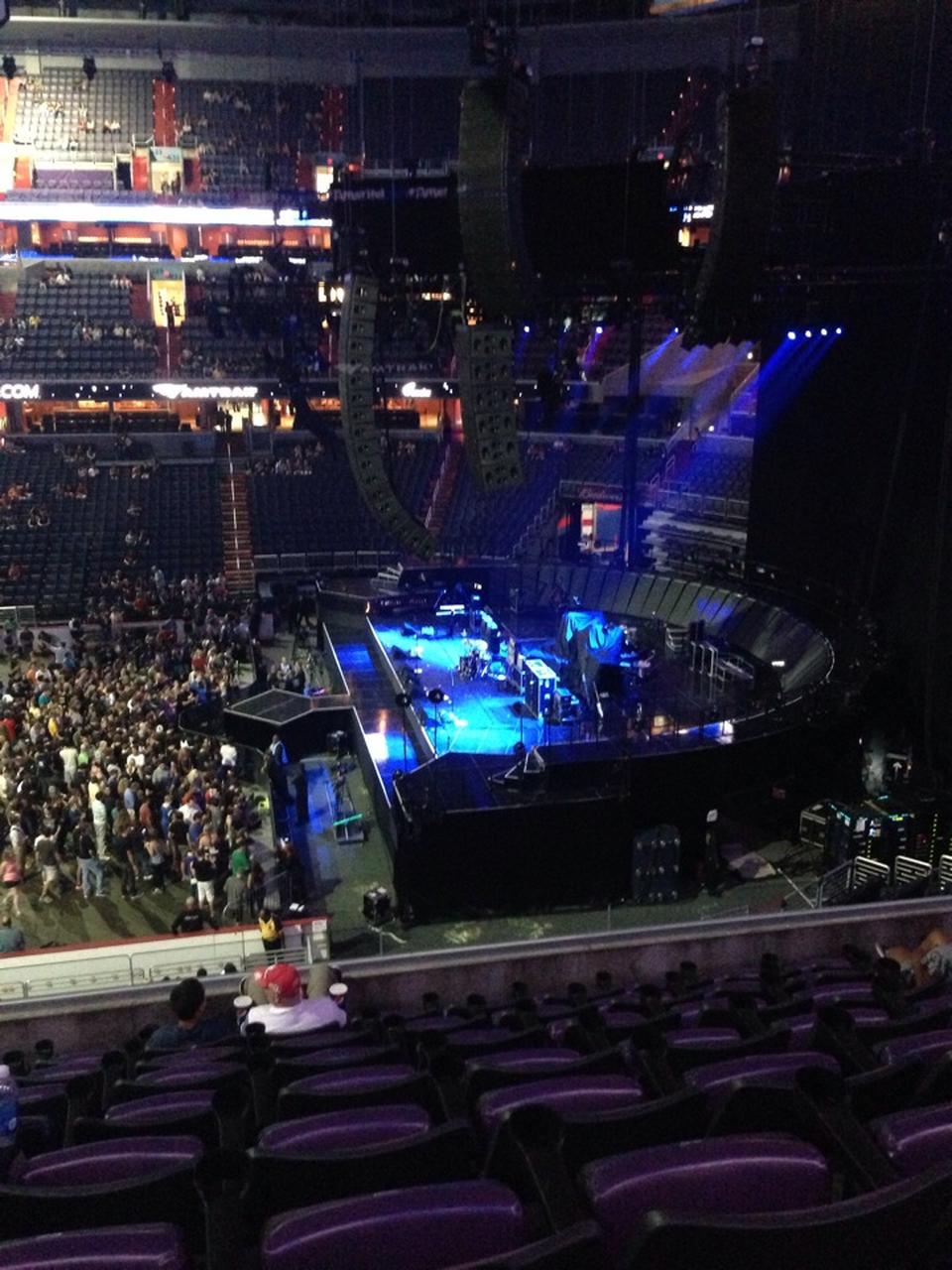 section 217, row h seat view  for concert - capital one arena